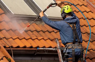 Démoussage et hydrofuge de toiture à Cléville